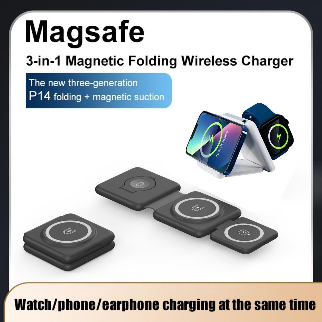 3-in-1 Magnetic Wireless Charger